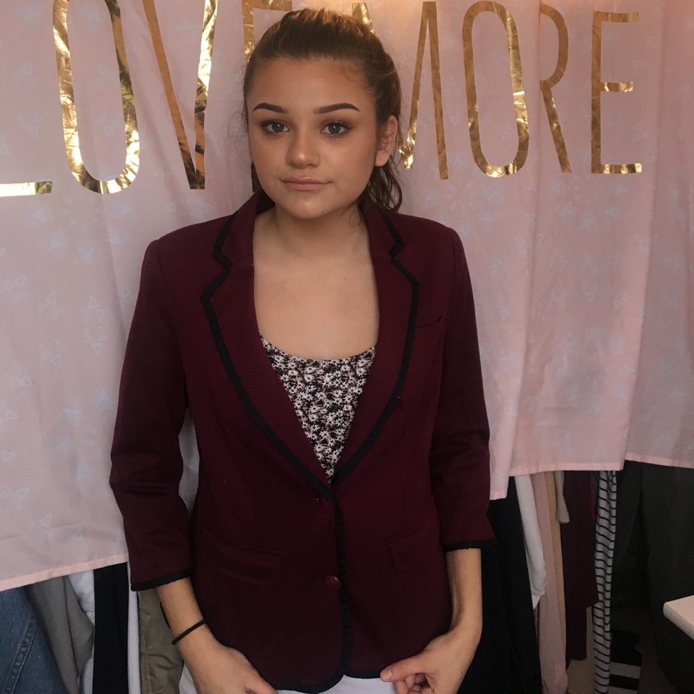 Maroon blazer
